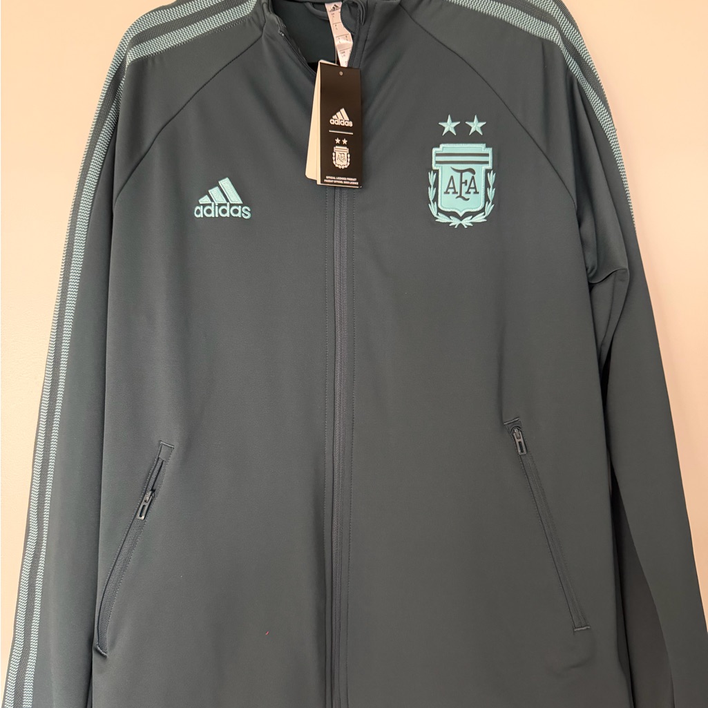 Nwt Men’s Adidas Argentina National Football Team Anthem Jacket